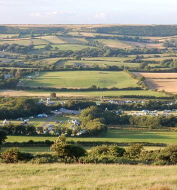 Woodyhyde from above Welcome to Woodyhyde Campsite